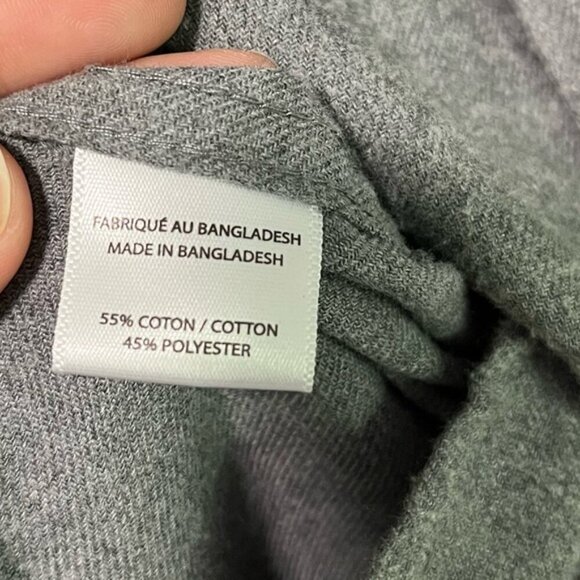 Mountain Ridge Men’s XL Gray Flannel Button-Up Shirt – Classic Casual Style - Picture 11 of 13